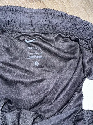 Nike Black Volleyball Running Shorts with White Trim thumbnail 3