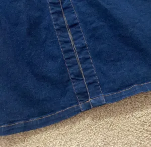 H&M dark denim midi dress. S thumbnail 8