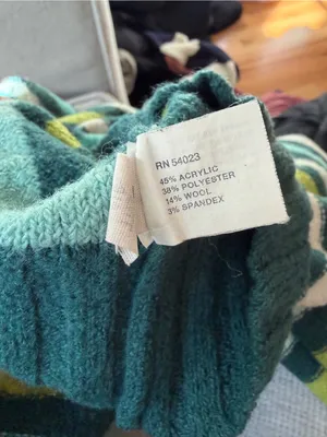 Vintage Y2K Gap Striped Sweater Snap Collar Wool thumbnail 7