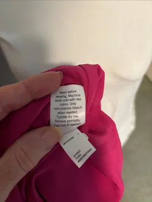Nine West Hot Pink Tiered Elastic Waist Maxi Fully Lined Skirt thumbnail 8