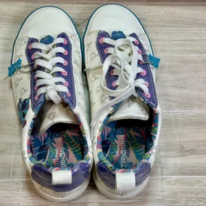 Disney Ground Up Lilo and Stitch Scrump Ohana White Glitter Sneakers Womens 9 thumbnail 6