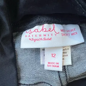 Isabel Maternity by Ingrid & Isabel High Waist Blue Shorts thumbnail 3