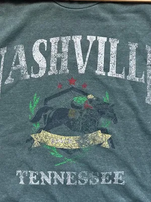 Modish Rebel Women Medium Green Nashville Cowboy Western Sleeveless Top thumbnail 2