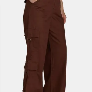 No Boundaries Twill Cargo Pant Womens Brown size small 4/6 nwt teen thumbnail 5