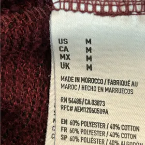 American Eagle Outfitters Deep Red Cardigan size M grandpa core pockets thumbnail 4