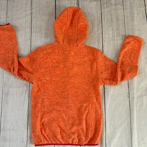 Little Donkey Andy size medium orange pink trim full zip hoodie jacket thumbnail 9