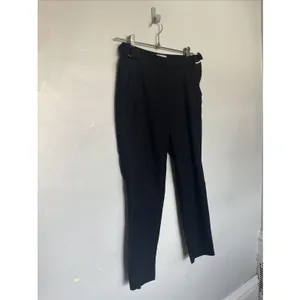 H&M -Womens Dress Pants / Slacks with Gold Buckels - Size 4 - Black thumbnail 2