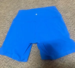High Rise Colbat Blue Biker Shorts Size L thumbnail 1
