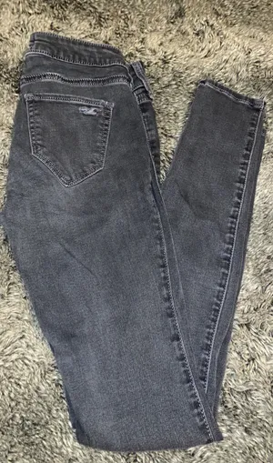 Hollister Grey/black ripped Jeans thumbnail 2