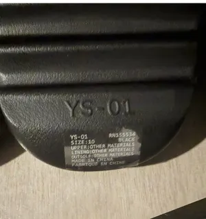 YZY YS-01 Black Sandals Size 10 New Authentic thumbnail 3