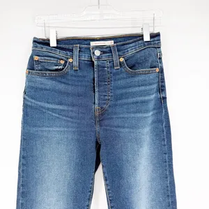 Abercrombie & Fitch 90s Straight Mid Rise‎ Curve Love Jeans Women's 26 Long Blue thumbnail 4