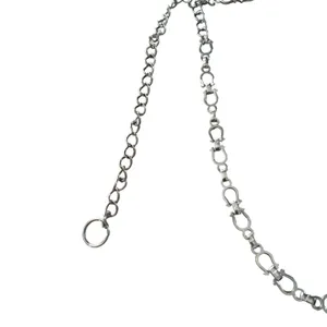 Silver Tone Horseshoe Link‎ Chain Belt Adjustable Waist Accessory Western thumbnail 2