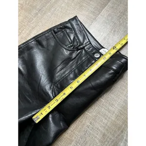 Aritzia Wilfred The Melina Pant Black Vegan Leather Pants Size 4 High Waisted thumbnail 15