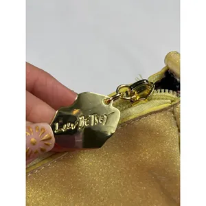 Luv Betsey by Betsey Johnson SKU 7885 Yellow Gold Glittery Shoulder Bag With Ch thumbnail 6