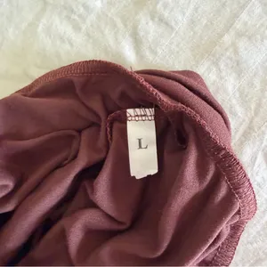 Women's Mock Neck Long Sleeve Brown Stretchy Top Size L #260245 thumbnail 5