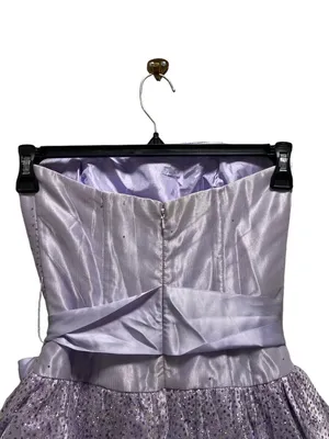 Gunne Sax Jessica McClintock Vintage Strapless Dress Purple Size 3 Homecoming thumbnail 12