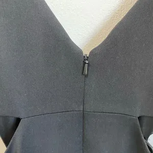Jay Godrey Women's Formal Black V-Neck Jumpsuit Cutout Side Detail‎ Size 0 thumbnail 8