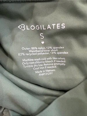 Blogilates Criss Cross Green Running Shorts thumbnail 3
