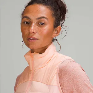 Lululemon Down For It All Vest Down Winter Coat Pink Mist Size 4 thumbnail 2