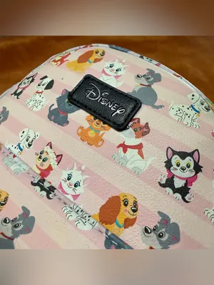 Loungefly Disney Kittens and Puppy Mini Backpack Lady Tramp Aristocats thumbnail 2
