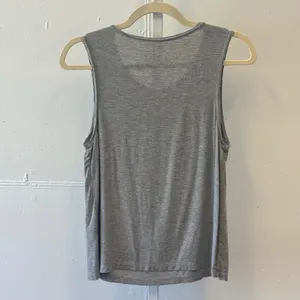 Y2K Vocal Gray Fleur-de-Lis Rhinestone Tank Top Small Made in USA 18017T Western thumbnail 2