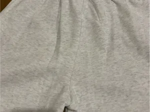 White Fox Boutique Light Gray Pajama Sweatpants with Red Logo thumbnail 5