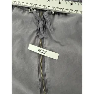 Free People Anthropologie Gray Utility Jumpsuit Sz S Ruched Bust Parachute Pants thumbnail 15