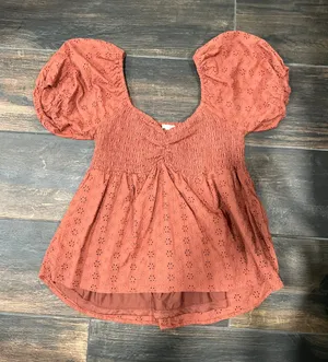 Baevely Blouse Top Orange Size M thumbnail 1
