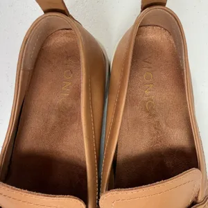 Vionic 7.5 Uptown Leather Penny Loafer Tan Platform Comfort Walking Preppy Shoe thumbnail 8