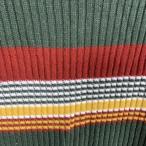 Vintage Y2K S.M.L. Sport Striped Turtleneck Sweater Size L thumbnail 2