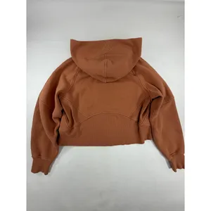Lululemon Scuba Oversized Full Zip Hoodie Rust Orange XS/S Terracotta thumbnail 2