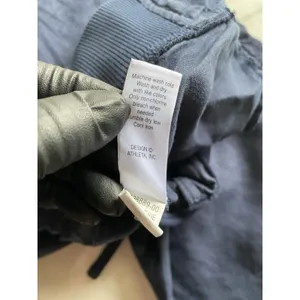 Athleta Linen Reverie Pants Sz 2 Navy Blue Drawstring Elastic Waist Wide Leg thumbnail 14
