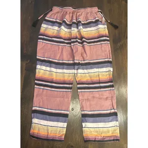 Urban Outfitters Pippa Drawstring Pants Small Striped Boho Beachy Relaxed Fit thumbnail 5