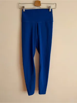 Colorfulkoala Buttery Soft High Waisted Full Length 7/8 Leggings Royal Blue S thumbnail 5