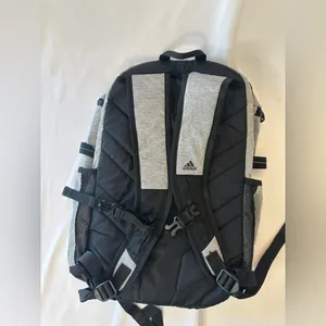 Gray Men’s Backpack with Black Trim Adidas Black And Gray Backpack unisex thumbnail 3