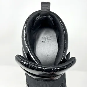 JF Sinead Patent Nylon Black Arctic Lite Strap Puffy Boot High Top Sneaker 10 thumbnail 7