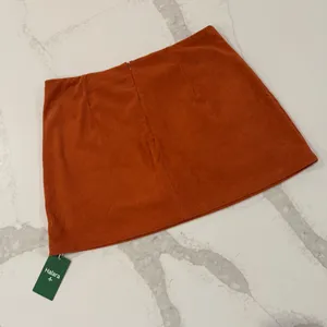 Halara NWT High Waisted 2-in-1 A Line Mini Corduroy Skort Women’s XL Baked Clay thumbnail 10