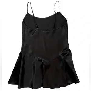 Vintage Victoria’s Secret Collection Black Satin Peplum Cami thumbnail 4