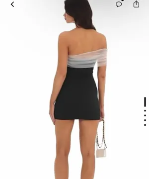 Lucy in the Sky Mini Dress Black Bodycon thumbnail 2