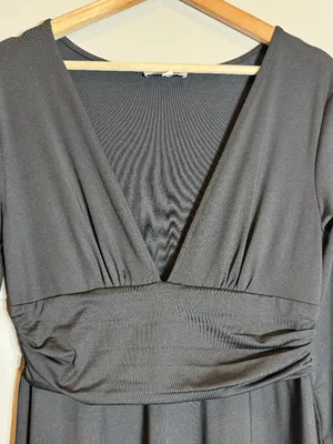 Baltic Born Arianna Maxi Dress Women's Large Black Slit Formal Wedding Cocktail thumbnail 9