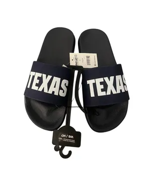 NWT Texas Slip On Slider Sandals Navy Unisex W8/M7 Everyday Beachwear Pool thumbnail 1