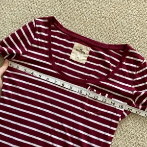 Hollister Striped Boatneck Quarter Length 3/4 Sleeve Shirt Top Blouse Sz XS EUC thumbnail 4