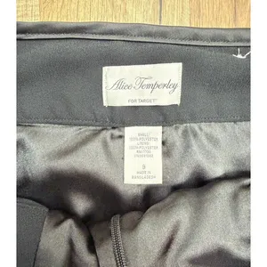Alice Temperley for Target Black Wide‎ Leg Pants Women's 9 Button Detail thumbnail 4