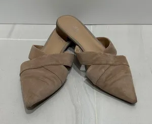 Franco Sarto Beige Suede Loafers thumbnail 1
