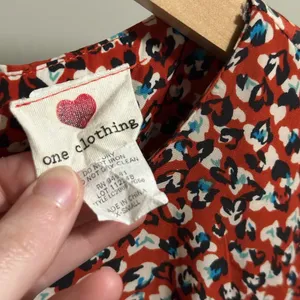 Red White Blue Heart Cheetah Print Mini Short Sleeve Dress size XS thumbnail 4