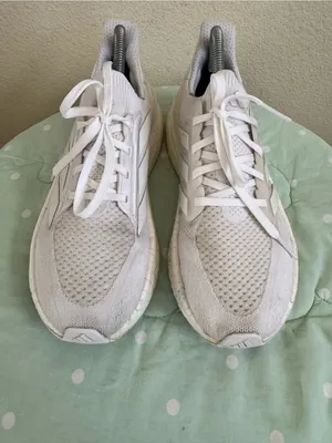 Adidas Ultraboost 5 shoes in a "Triple White" colorway Size 8 thumbnail 6
