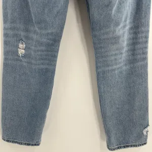 American Eagle‎ Mom Jeans Women's 8 Short Distressed High Rise Straight Leg Blue thumbnail 8