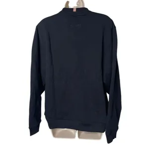Lunya Cozy Fleece Crew Black Oversized Sweatshirt sz XS S thumbnail 3