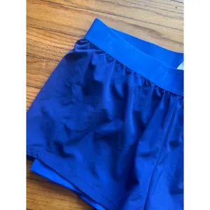 Nike Dri-FIT Blue Athletic Shorts Brief Lined Running Active Women’s L thumbnail 2