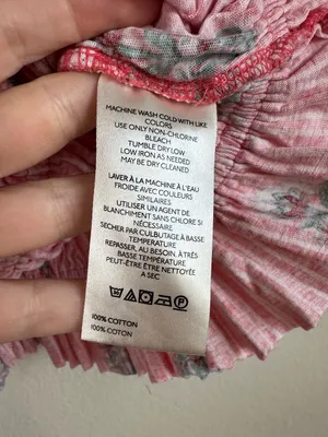 Free People Dolce Vita Red Floral Block Print Ruched Top thumbnail 6